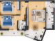 Plan apartament A08 Millennium Tatarasi
