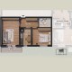 Apartament 2 camere tip 2E — plan Bridge Residence 8