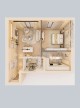Plan apartament - Bărnuțiu Residence Oradea