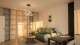 Living open-space cu finisaje premium într-un apartament Ozone Residence