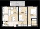 Alto Home Ploiești — plan apartament 3 camere tip 2B