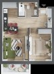 Plan apartament tip TORINO - 2 camere open space