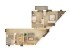 Compartimentare apartament 3 camere cu gradina Tip C3