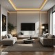 Apartament 2 camere cu terasă AGV Residence — living și acces terasă