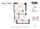 Plan apartament etaj 1, unitatea B.1.4