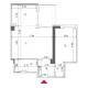 Plan 2 camere Tip D — etajul 5