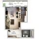 Plan apartament 2 camere tip Saturn (64,01 m²)