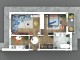 Vizualizare 3D apartament 2 camere Tip 3, 64 mp