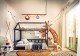 Interior rendering - bucătărie și sufragerie