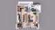 Plan apartament 1 cameră, 38.70 mp (A7) — parter