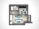 Plan apartament 1 cameră