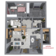 Plan apartament Lorena — 3 camere