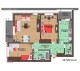 Plan apartament 3 camere etaj