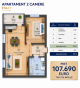 Plan apartament 2 camere ap6 și ap10 — Westside Otopeni