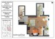 Plan apartament 2 camere tip B1 — 56,96 mp útilă