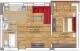 Plan apartament 2 camere — Model 1, 41.70 mp utili